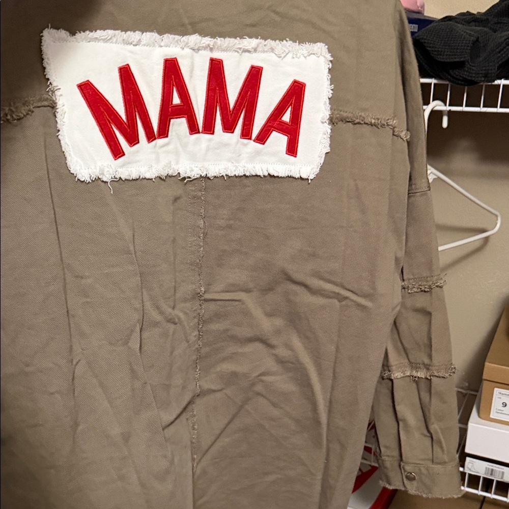 Easel Jacket with Red 'MAMA' Patch NWT - image 1